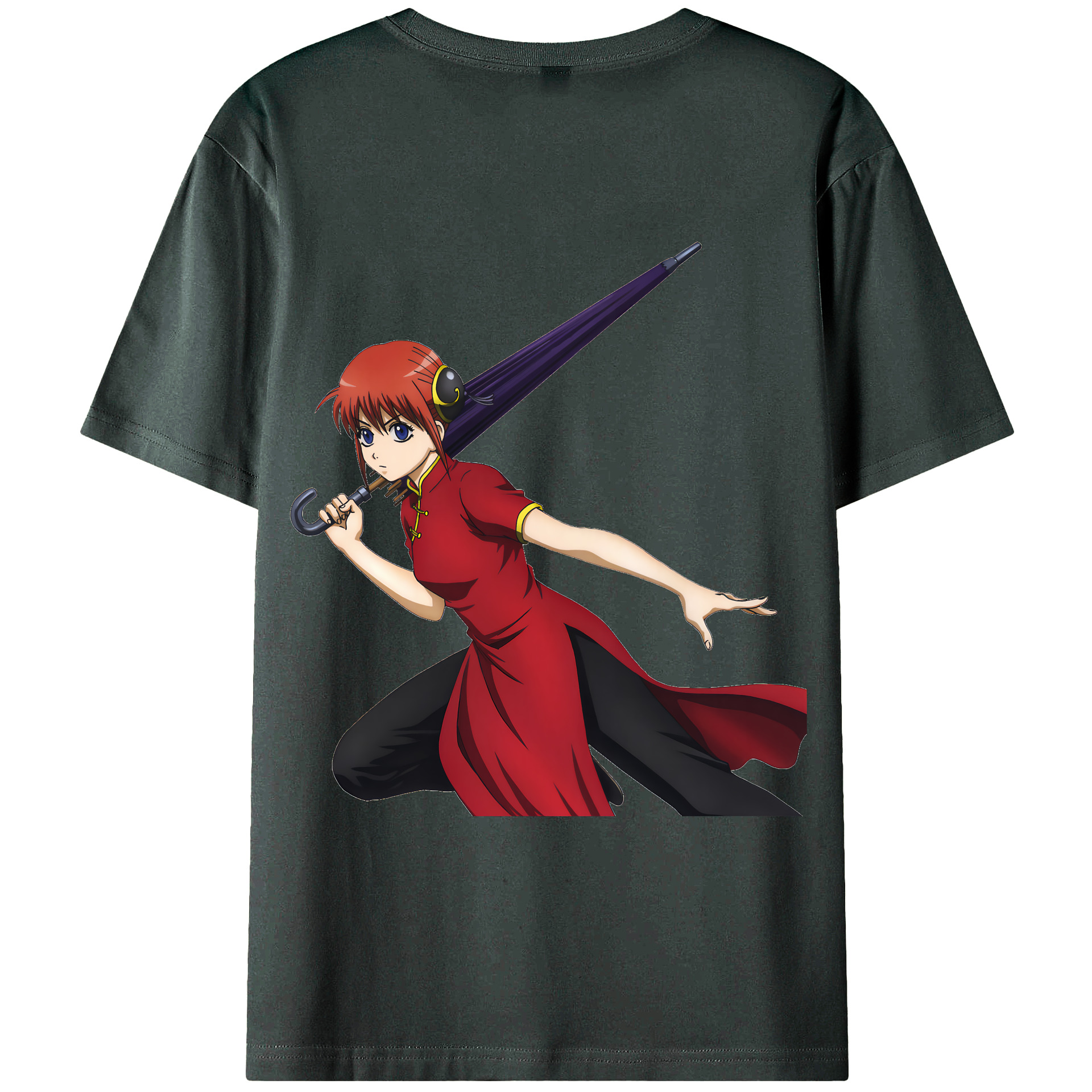 （画像用） ぎんたま 坂田銀時（さかたぎんとき） 神楽 志村新八（しむら しんぱち） GINTAMA Sakata Gintoki Kagura Shimura Shinpachi 綿100％ メンズ半袖Tシャツ（バックプリント） 通気性